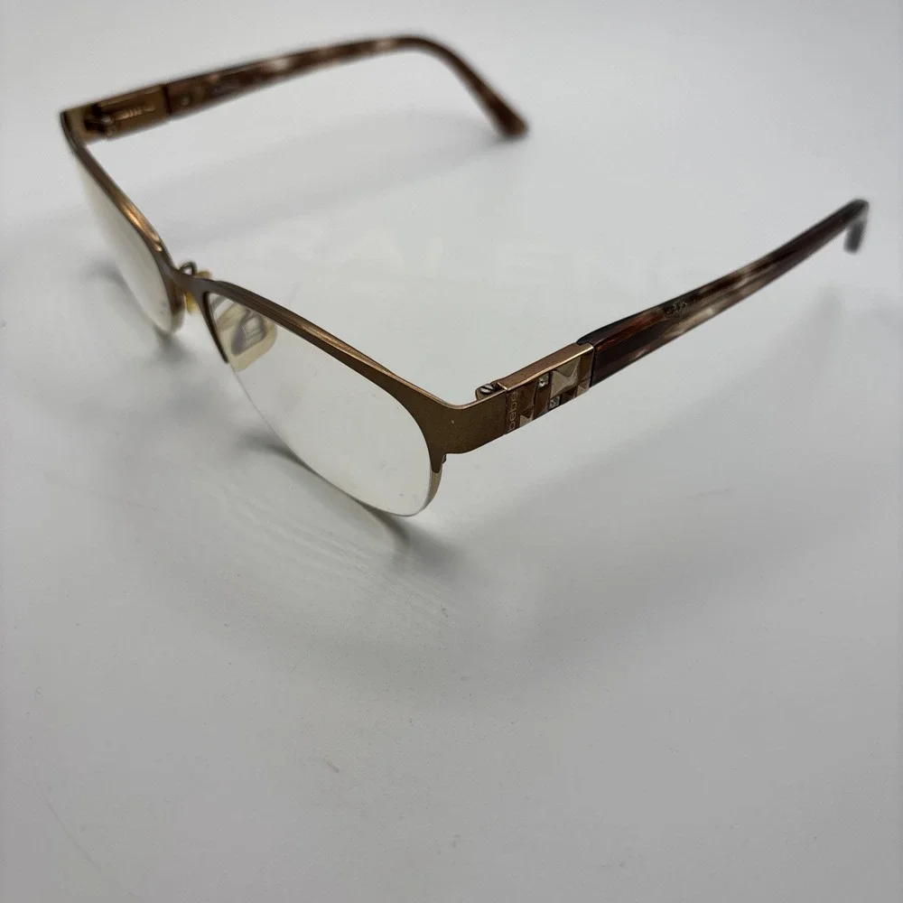 Bebe Eyeglasses Women Brown BB5140 Wise Topaz Semi-Rimless 53-17-135mm #C229